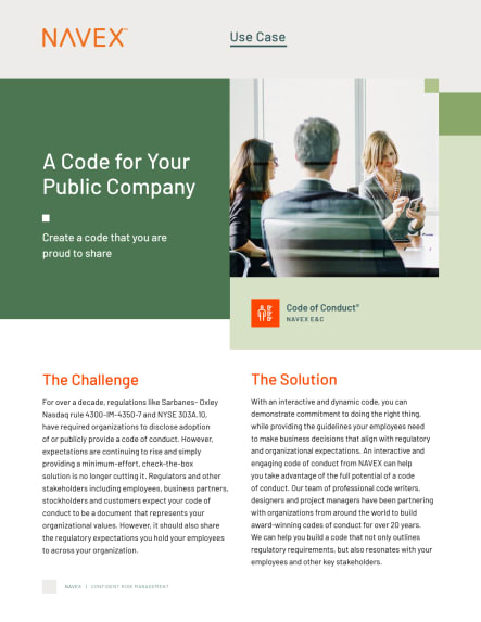 Image for A Code for Your Public Company