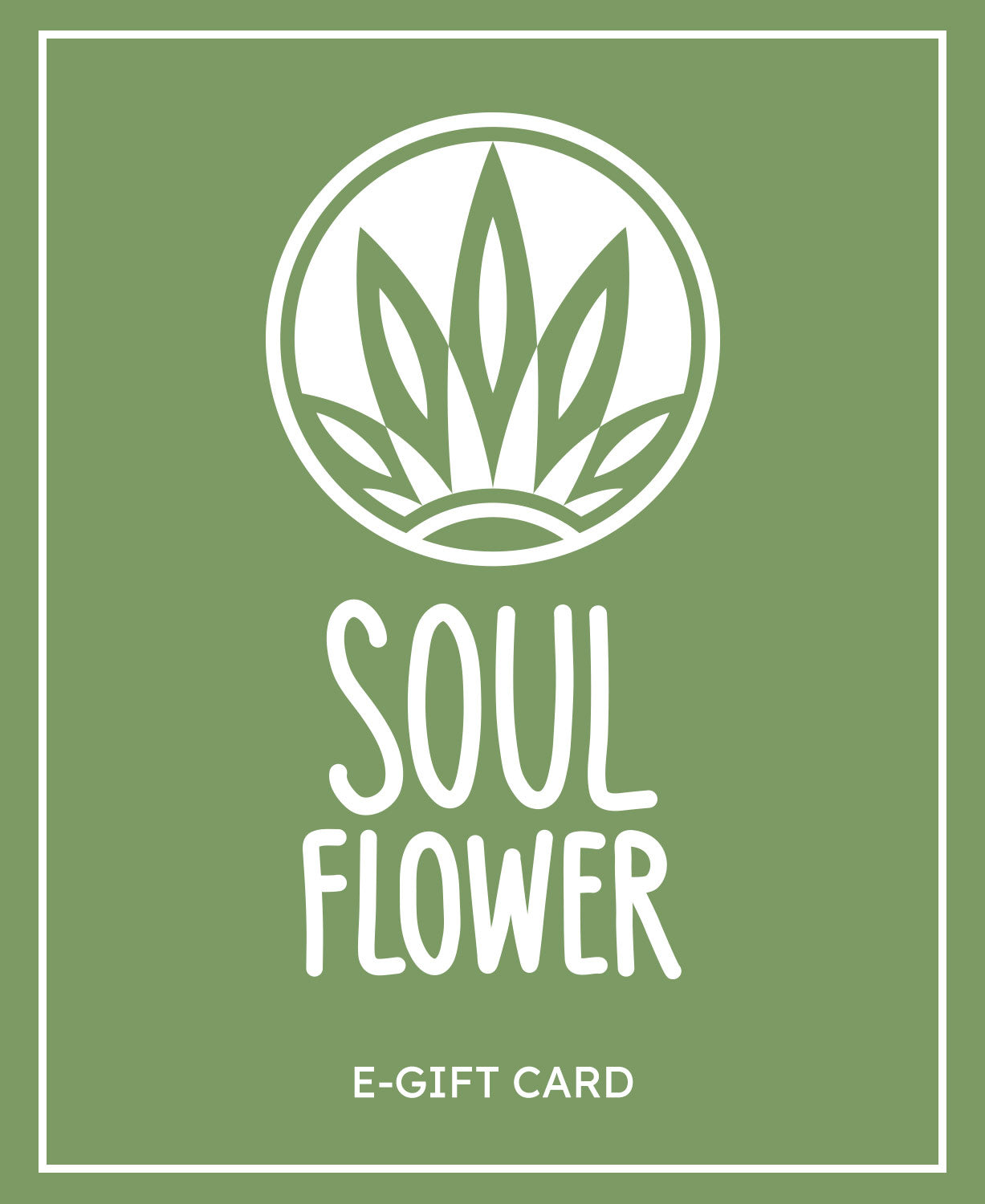 Soul Flower Gift Card - Gift Card | Gift Certificate | Soul Flower | Soulflower