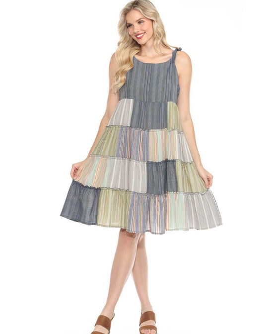 Patchwork Babydoll Boho Dress - Babydoll Boho Dress | Patchwork Dresses | Soul Flower