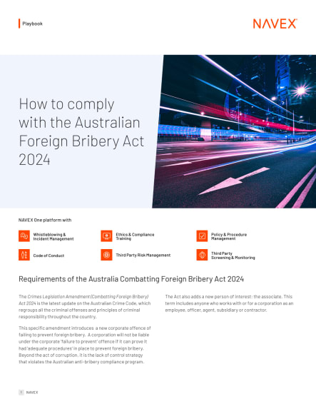 How to Comply with the Australian Foreign Bribery Act 2024