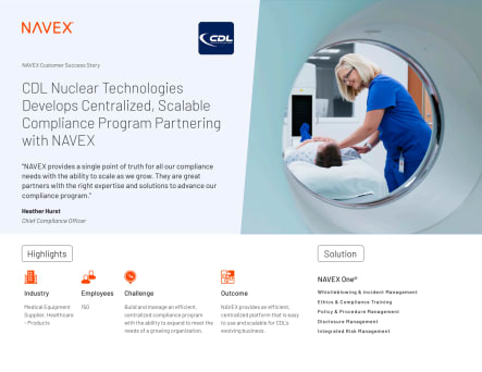 Image for CDL Nuclear Technologies Develops Centralized, Scalable Compliance Program Partnering with NAVEX