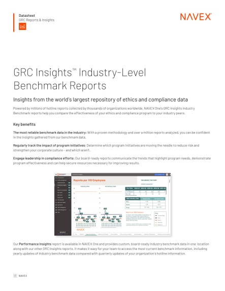 GRC Insights™ Industry-Level Benchmark Reports