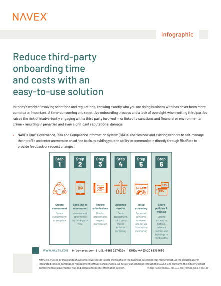 Reduce Third-party Onboarding Time and Costs with an Easy-to-use Solution