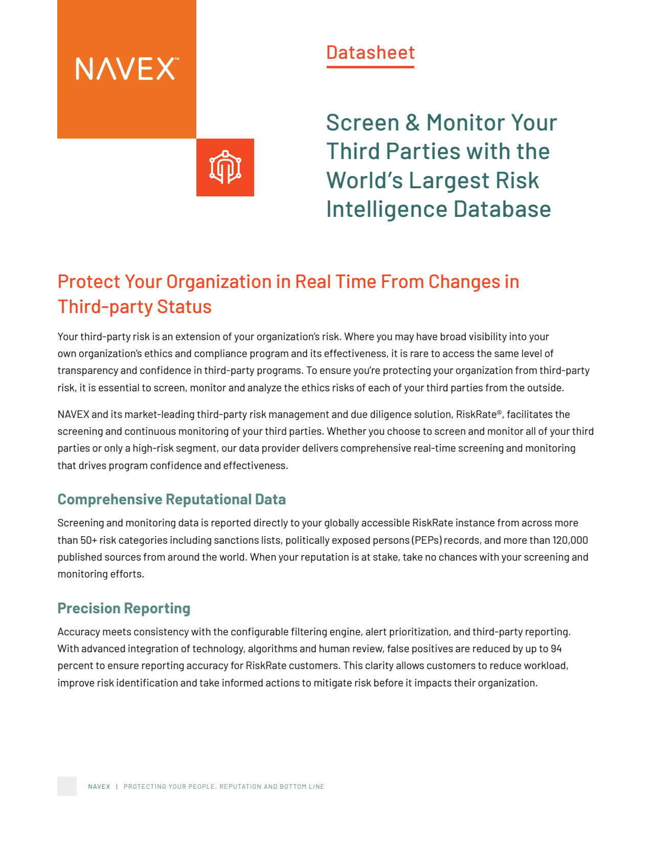 Screen & Monitor Your Third Parties