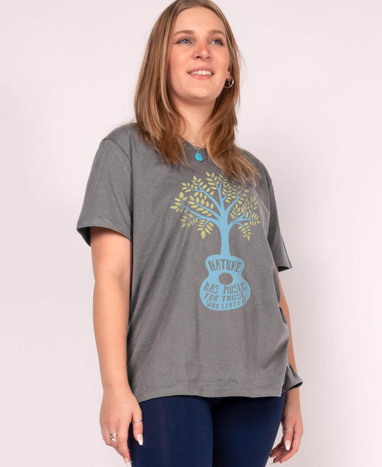Nature Has Music Recycled T-Shirt - Unisex - Nature Has Music T-Shirt | Music Tees | Soul Flower Women