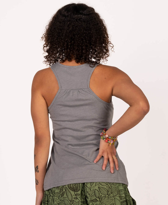 Closeout! Seeker Recycled Racerback Tank - Buddha Tank Top | Seeker Yoga Top | Soul Flower Women