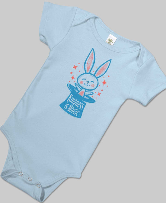 Closeout! Kindness is Magic Baby Bodysuit - Kindness is Magic Onesie | Bunny Baby Clothes | Soul Flower