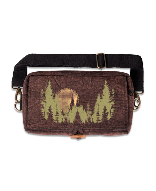 North Woods Hip Sling Bag - Hippie Hip Bag | Moon Cross Body Bag | Soul Flower