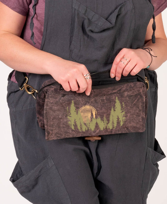 North Woods Hip Sling Bag - Hippie Hip Bag | Moon Cross Body Bag | Soul Flower