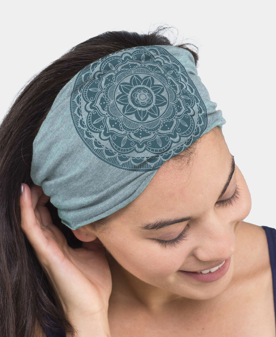 Indigo Mandala Boho Headband - Mandala Headband | Yoga Headbands | Soul Flower Women
