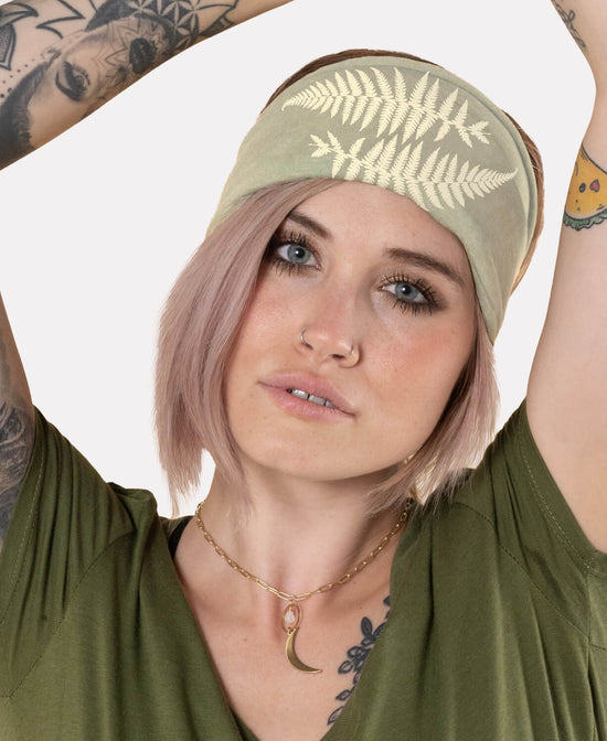 Ferns Boho Headband - Fern Headband | Nature Hairband | Soul Flower Women