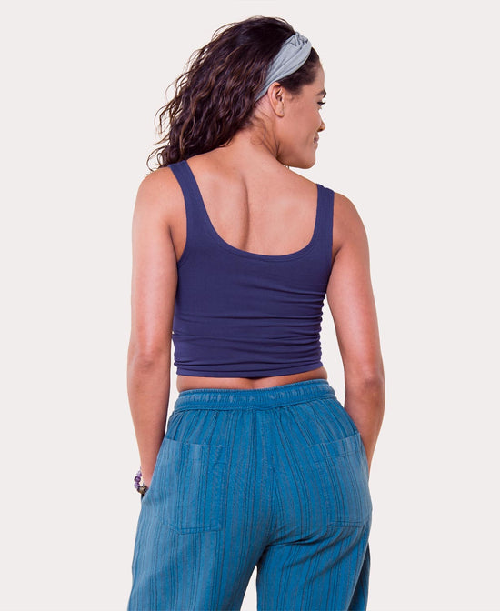 Yin Yang Cropped Tank Top - Yin Yang Shirt | Crop Tank Top | Soul Flower Women