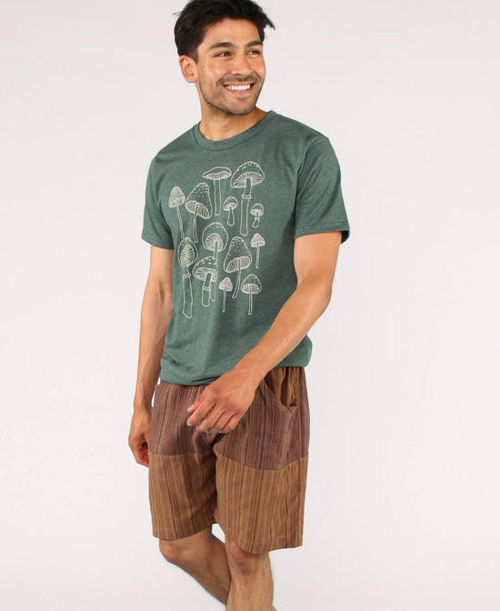 Mushrooms Recycled T-Shirt - Unisex - Mushroom T-Shirt | Forager T-Shirt | Soul Flower Men