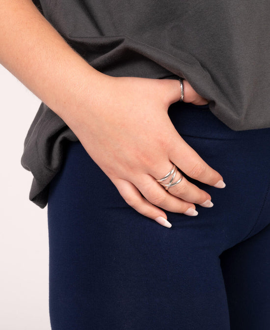 Silver Crisscross Ring - Crisscross Silver Ring | Infinity Ring | Soul Flower